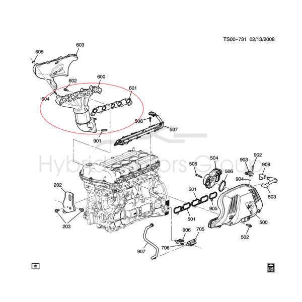 Catalyseur HUMMER H3 3.7L - 3.5L